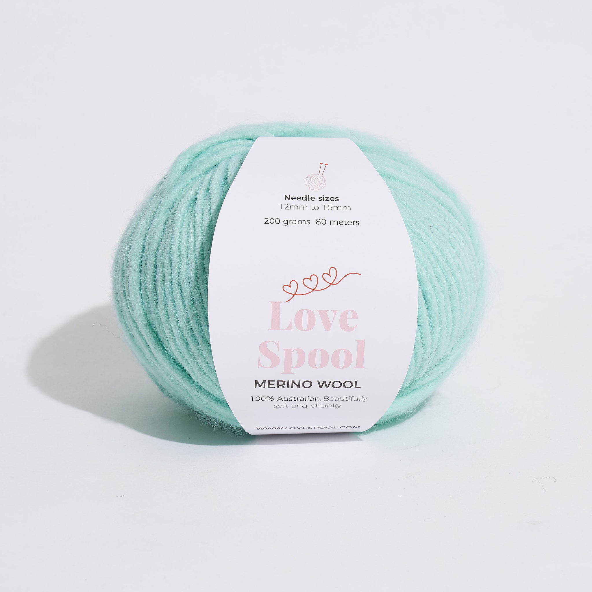 Merino Wool-Minty Green