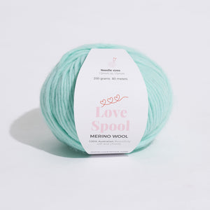 Merino Wool-Minty Green